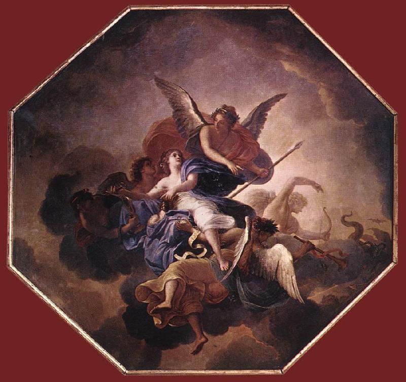LE BRUN, Charles The Triumph of Faith  fs France oil painting art